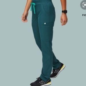 Figs Scrubs Fionlite Yola Skinny Scrub Pants in Caribbean blue